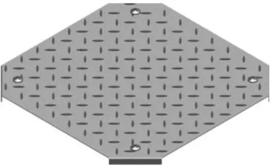 Зображення Кришка протекторної пластини для хрестовини горизонтальної з фіксатором PZCZKRT200 (107420)