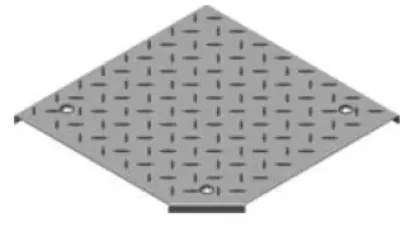 Зображення Кришка протекторної пластини для горизонтального поворот на 90° з фіксатором PZKKRT500 (107150)