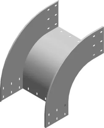 Зображення Поворот 90° горизонтальний зовнішній LZZC400H200 (371540)