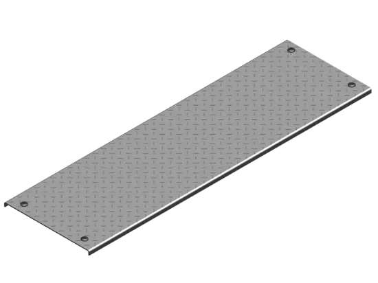 Зображення Кришка протекторної пластини з замком PZKRT500/3 (107050)