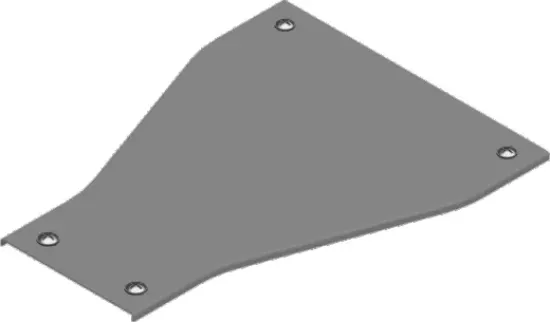 Зображення Кришка для прямого редуктора з фіксатором PZRKZC600/500 (303360)