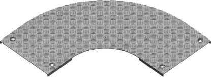 Зображення Кришка протекторної пластини для горизонтального поворот на 90° PZKZRT400 (305040)