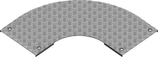 Зображення Кришка протекторної пластини для горизонтального поворот на 90° PZKZRT600 (305060)