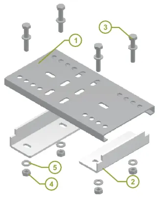 Зображення Пластина двутавра 120×240 (комплект) BDHM120×240 (752700)