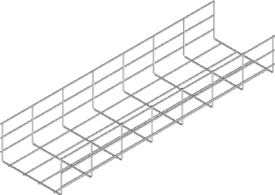 Зображення Лоток кабельний з дротяної сітки KDS100H110/3 (920110)