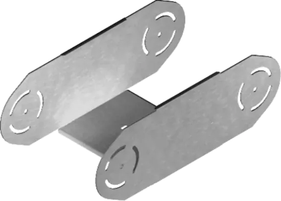 Зображення Елемент вертикального повороту регульований ELZP600H200 (373260)