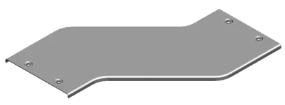 Зображення Кришка для горизонтального обхіду - права H50, H100 з фіксатором PZOPZZP500 (306250)