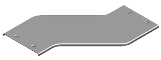 Зображення Кришка для горизонтального обхіду - права H50, H100 з фіксатором PZOPZZC300 (306330)