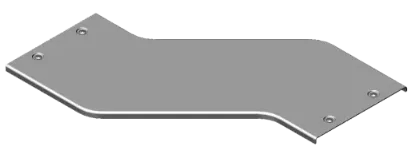 Зображення Кришка для горизонтального обхіду - ліва H200 з фіксатором PZOLZZP400H200 (334130)