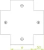 Зображення Хрестовина горизонтальна CZKMP50H50 (811205)