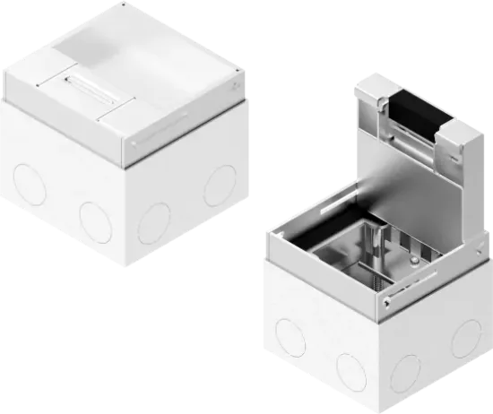 Зображення Коробка оцинкован з блокуванням відкриття та алюмінієвою кришкою POPZA205H110K (252020)