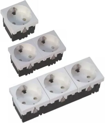 Зображення Розетка із заземленням Schuko GZUS3 (281403)