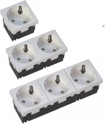 Зображення Розетка із заземленням 33° Schuko GZ33US2 (281502)