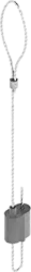 Зображення Трос сталевий з петлею та універсальним затискачем LPZU2/5 (670054)