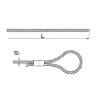 Зображення Трос сталевий з петлею та універсальним затискачем LPZU2/5 (670054)